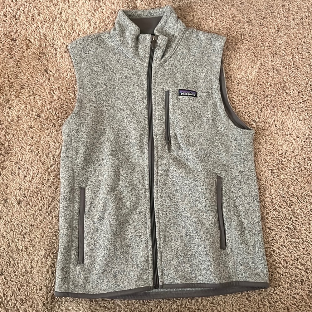 Mens Patagonia full zip sweater vest